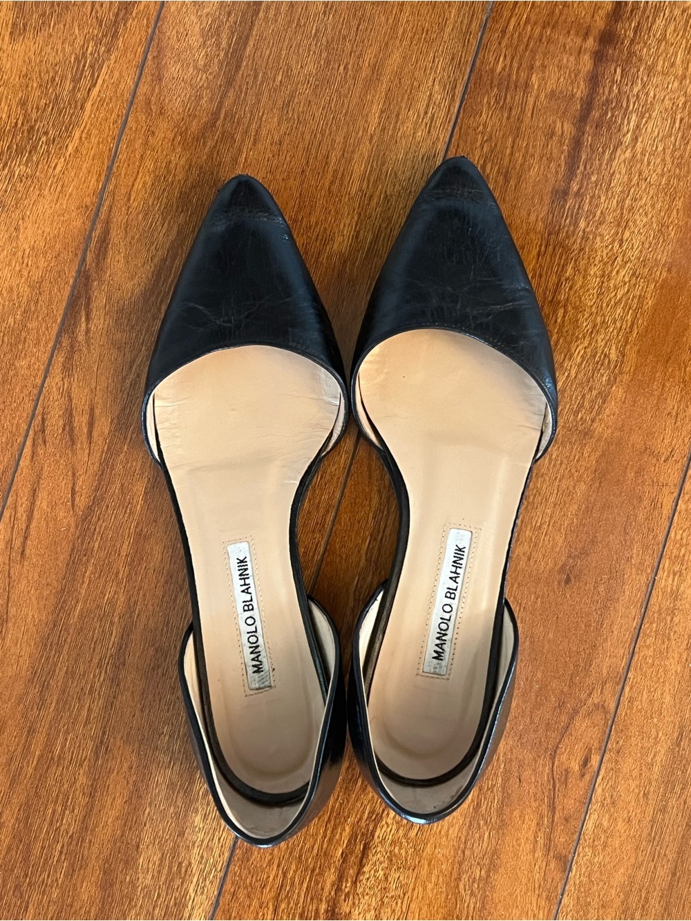 Manolo Blahnik D'Orsay Flats
Size 39/8